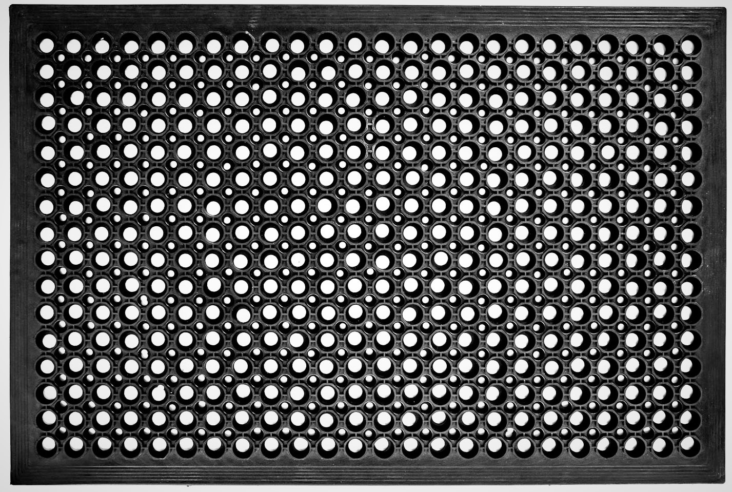 Fu&szlig;matte MONA 90x150x1,2 cm schwarz Eingang Matte au&szlig;em Jet-Line Ringmuster - Bild 1