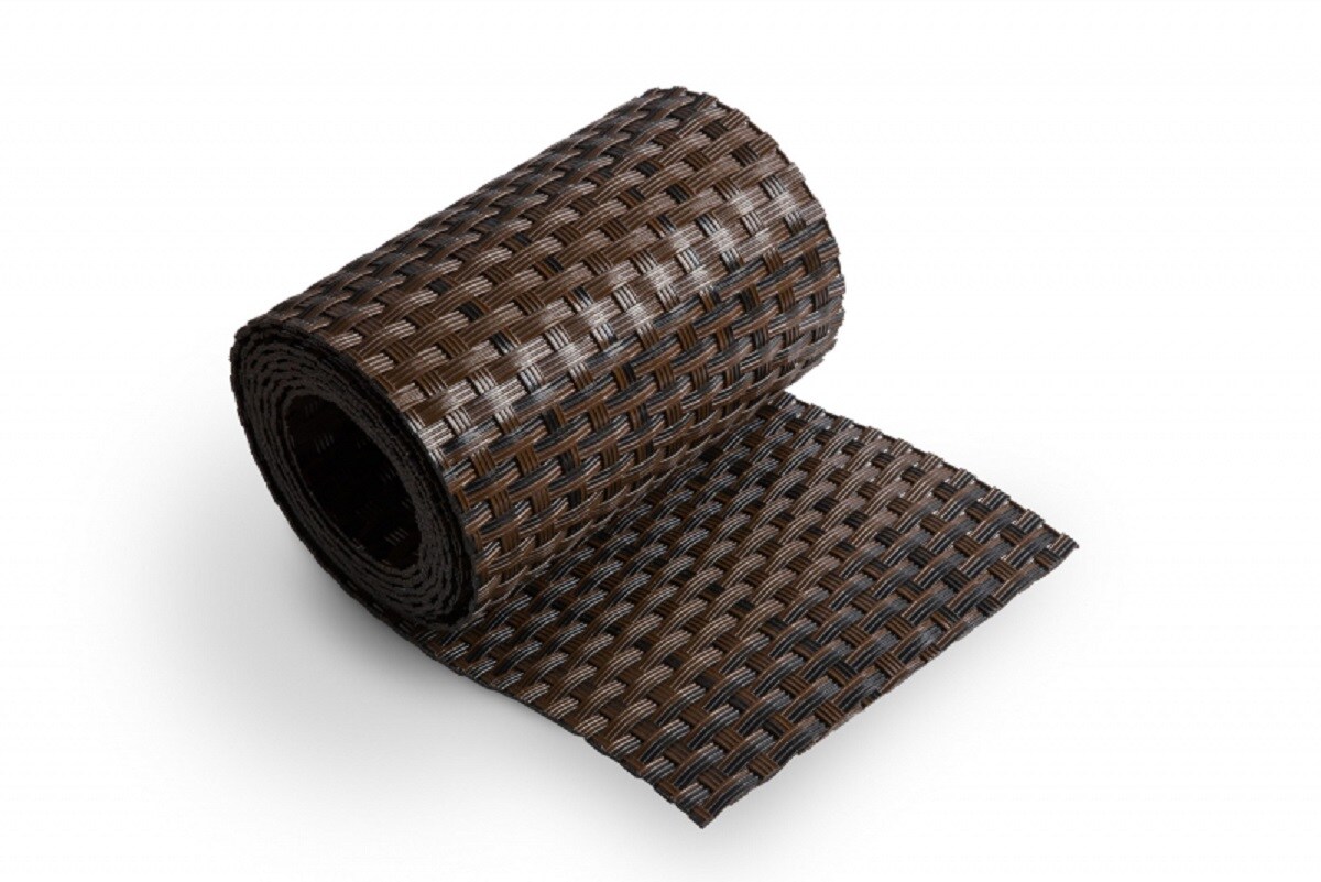 Zaunstreifen Kunststoff braun 255 x 19 cm - Bild 1