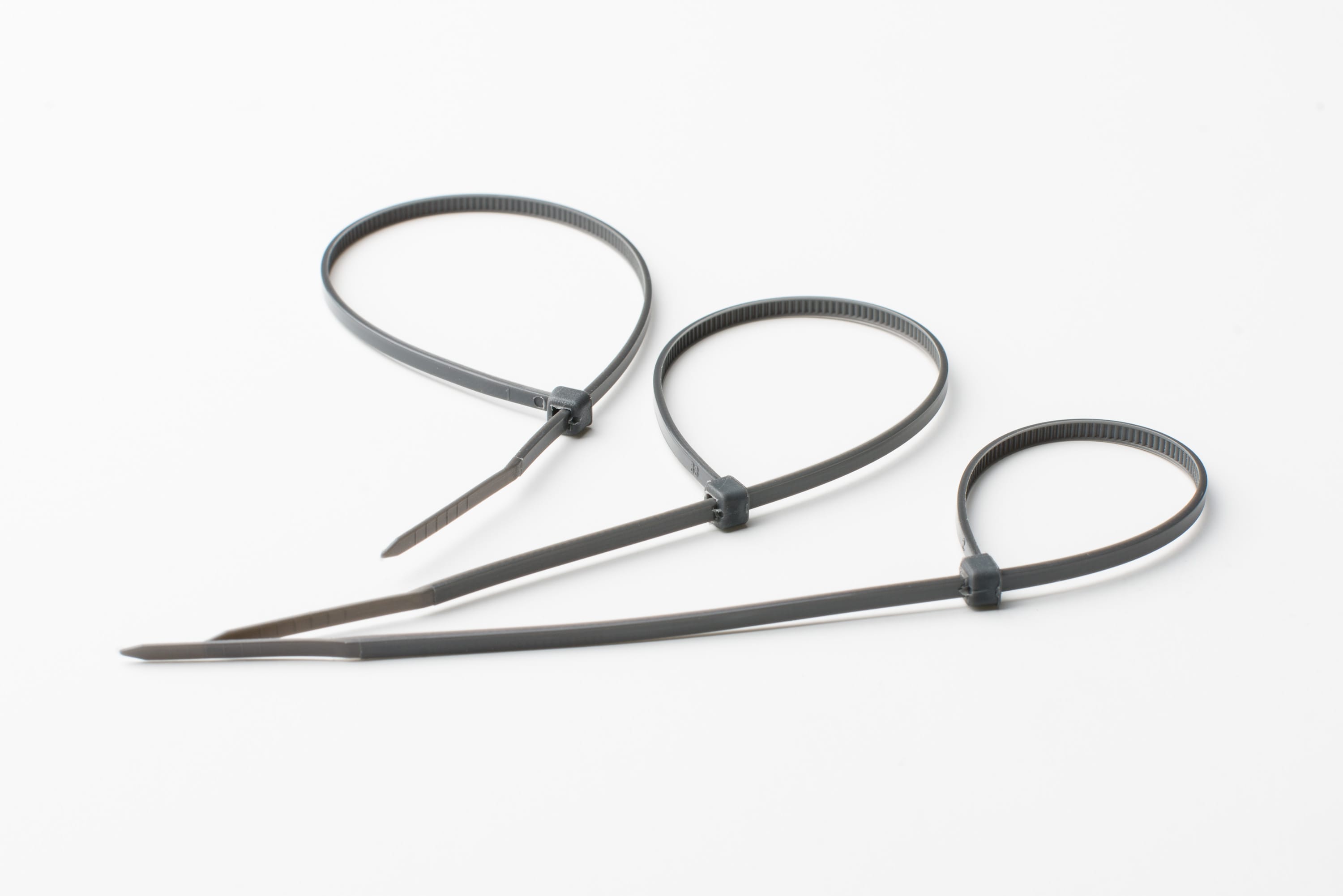 10 x Kabelbinder f&uuml;r Balkonsichtschutz grau 200x2,5mm - Bild 1