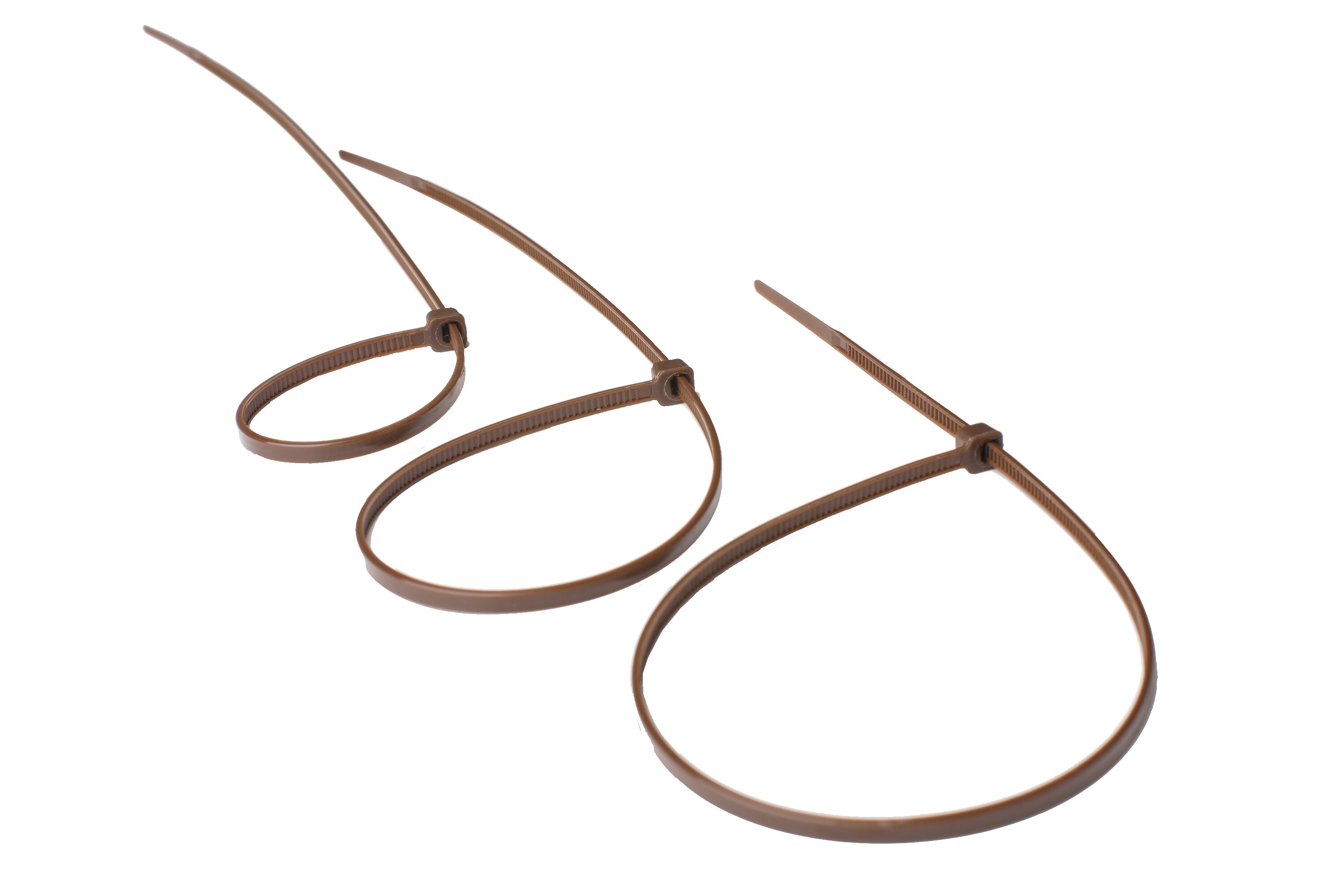 10 x Kabelbinder f&uuml;r Balkonsichtschutz dunkelbraun 200x2,5mm - Bild 1