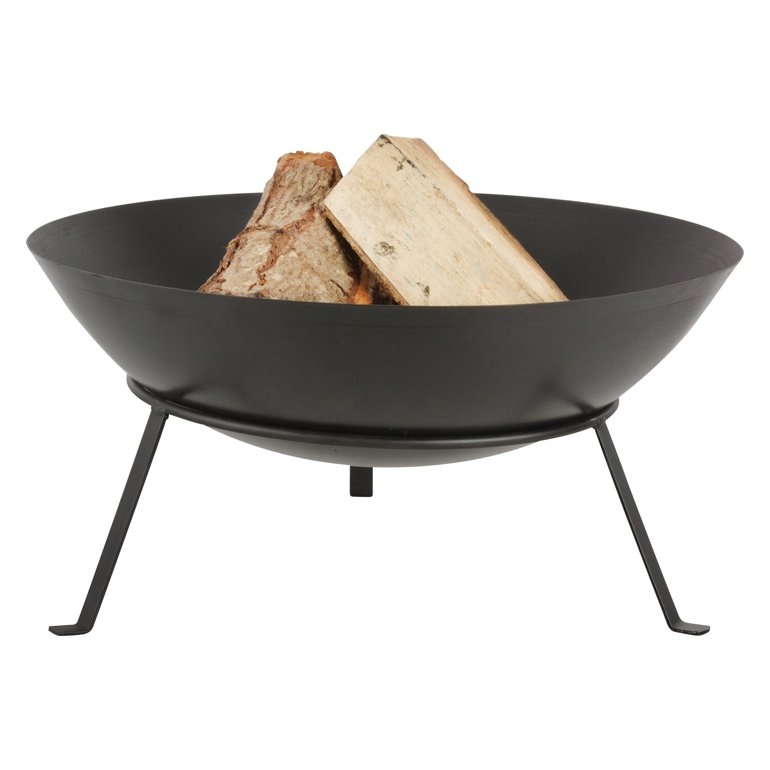 Feuerschale Feuerkorb Grillschale Metall MINNESOTA schwarz