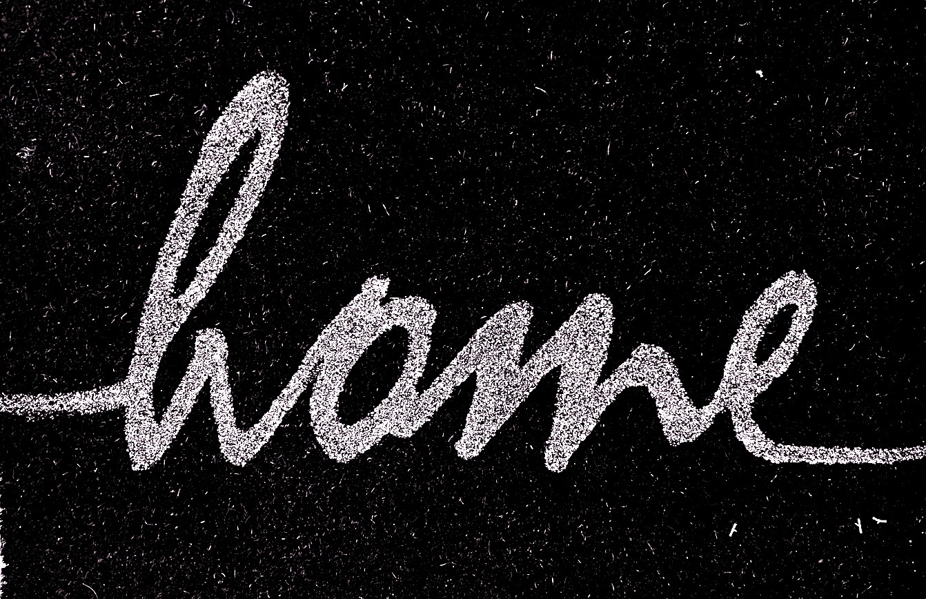 Fu&szlig;matte HILDEGARD Schuhabstreifer Schmutzmatte Schmutzf&auml;nger 40x60cm 15mm Aufdruck "home" in silber - Bild 1