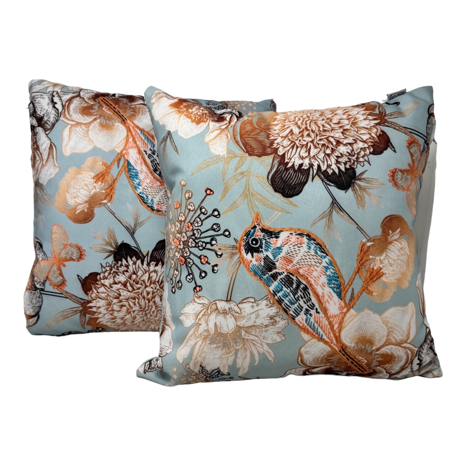 2-er Deko Kissen Set Vogel 40x40 cm Sofakissen f&uuml;r In- und Outdoor mit F&uuml;llung - Bild 1