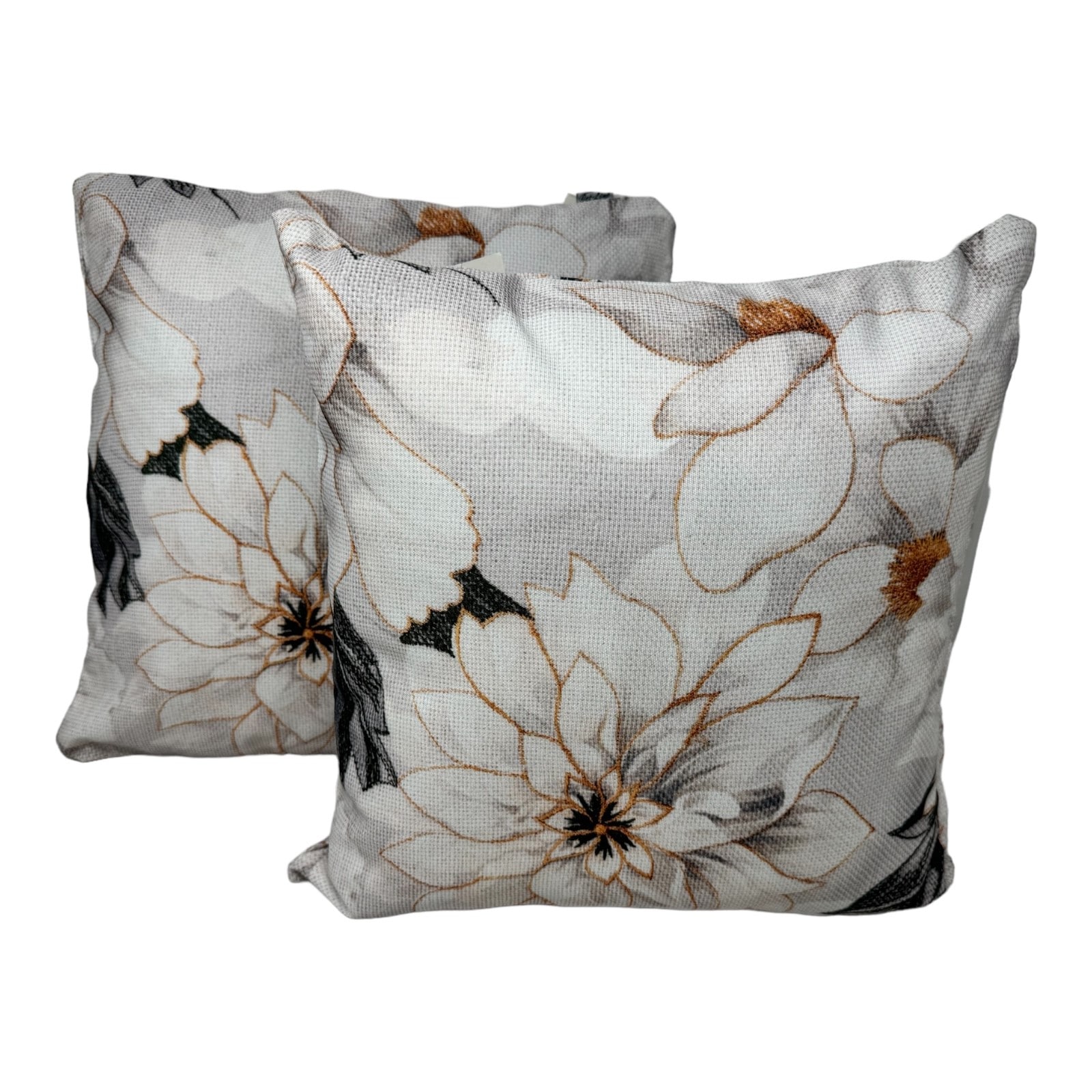 2-er Deko Kissen Set Pfingstrose 40x40 cm Sofakissen f&uuml;r In- und Outdoor mit F&uuml;llung - Bild 1