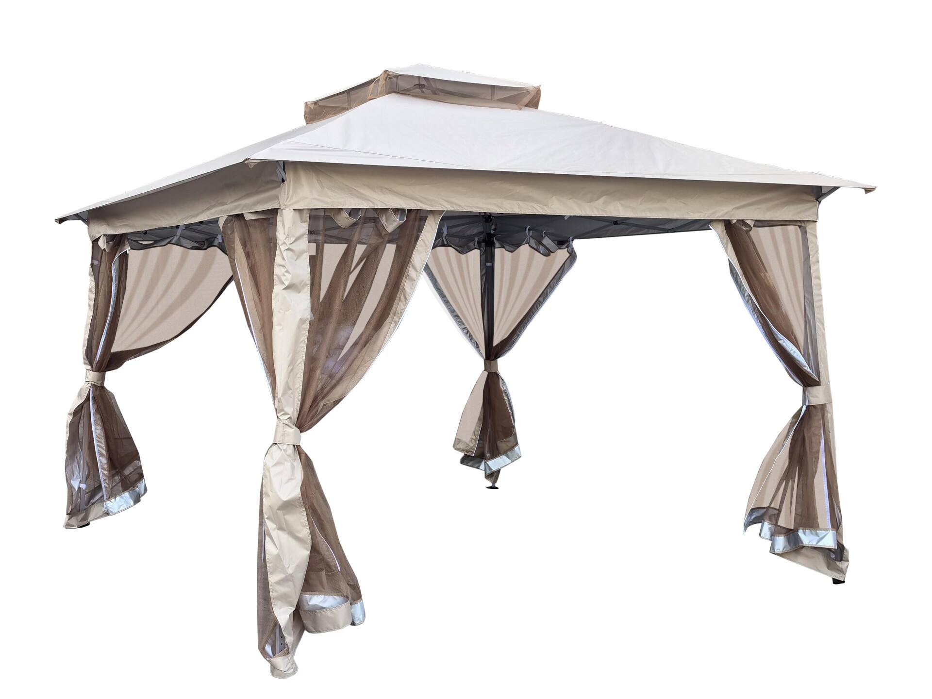 Pavillon Gartenpavillion Pergola Metall Outdoor Kleopatra 335x335x270cm faltbar - Bild 1