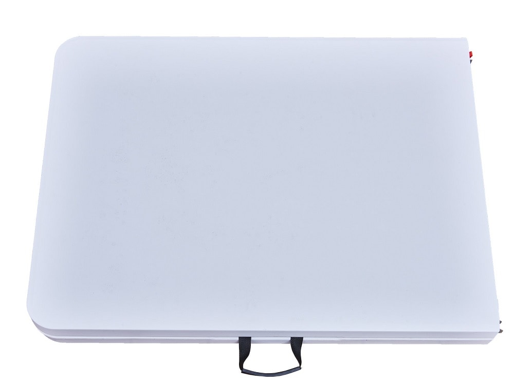 Buffettisch Gartentisch Klapptisch zusammenklappbar faltbar wei&szlig; grau 180x70x74cm NIKOLAUS - Bild 1