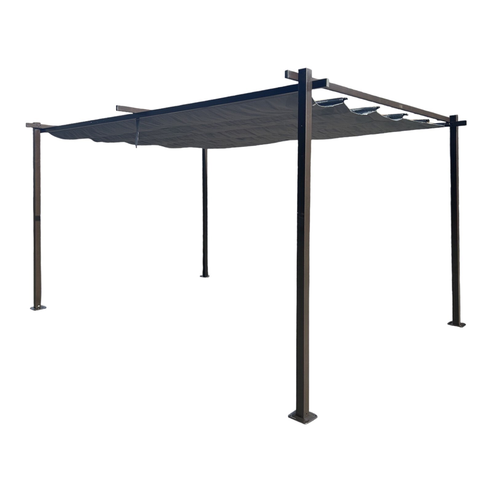 Pavillon Gartenpavillon 3x4m anthrazit Luxor Light UV-Schutz wasserabweisende Überdachung