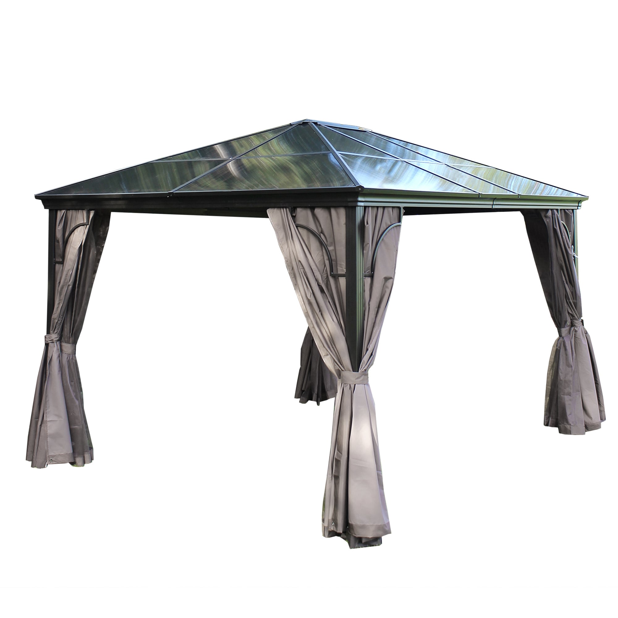 Pavillon Gartenpavillon 3x4,2m  Sahor anthrazit Aluminium UV-Schutz - Bild 1