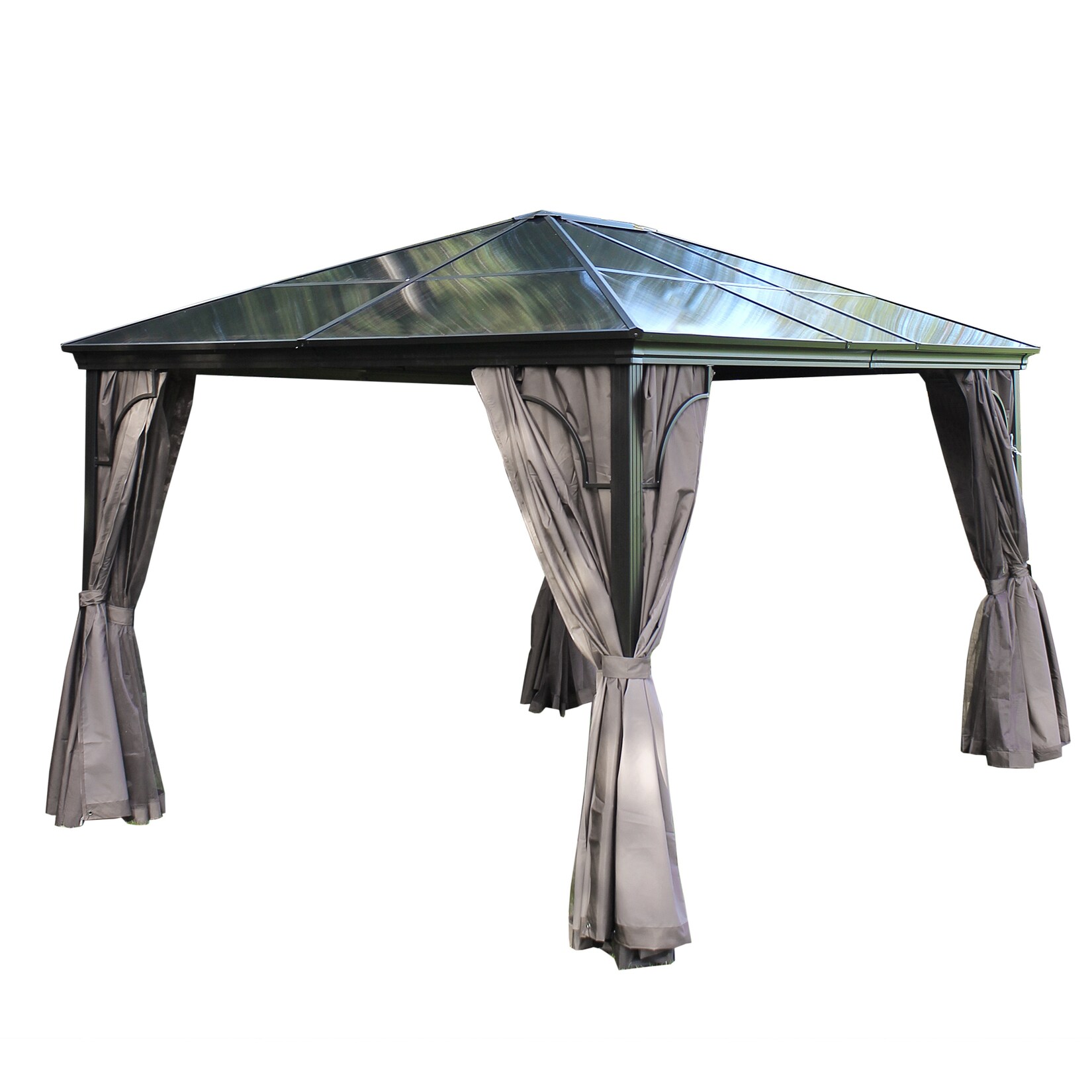 Pavillon Gartenpavillon 3x4,2m  Sahor anthrazit Aluminium UV-Schutz