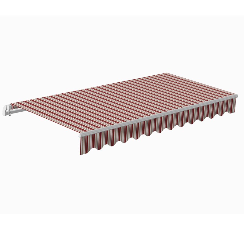 Markise Suncare 3,6 m in bordeaux/braun Gelenkarmmarkise