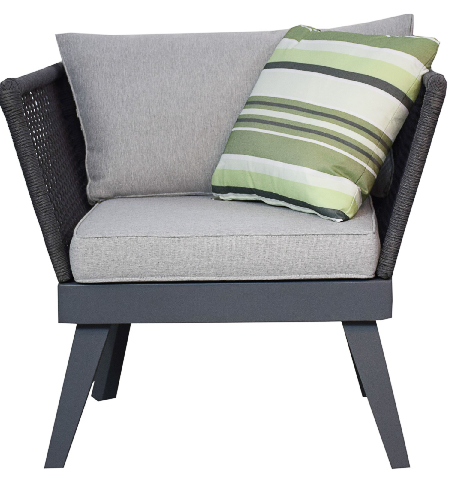 Gartensessel Cuba in anthrazit Gartenmoebel Garten Lounge Moebel - Bild 1