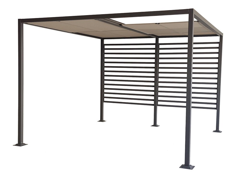Gartenpavillon Pergola Gazebo Amun 3x4 m Sonnenschutz Überdachung