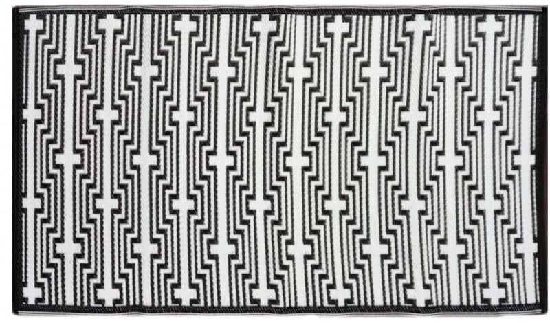 Teppich Outdoor Cynthia schwarz 90x150 cm - Bild 1