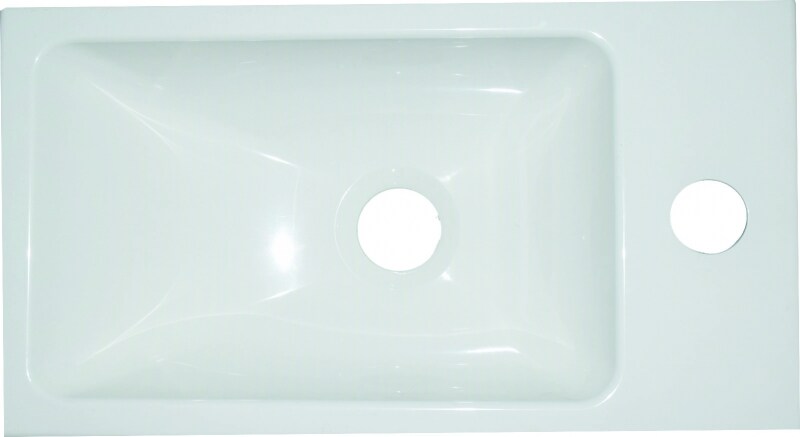 Waschbecken f&uuml;r G&auml;stetoilette oder kleine B&auml;der aus SMC - Bild 1