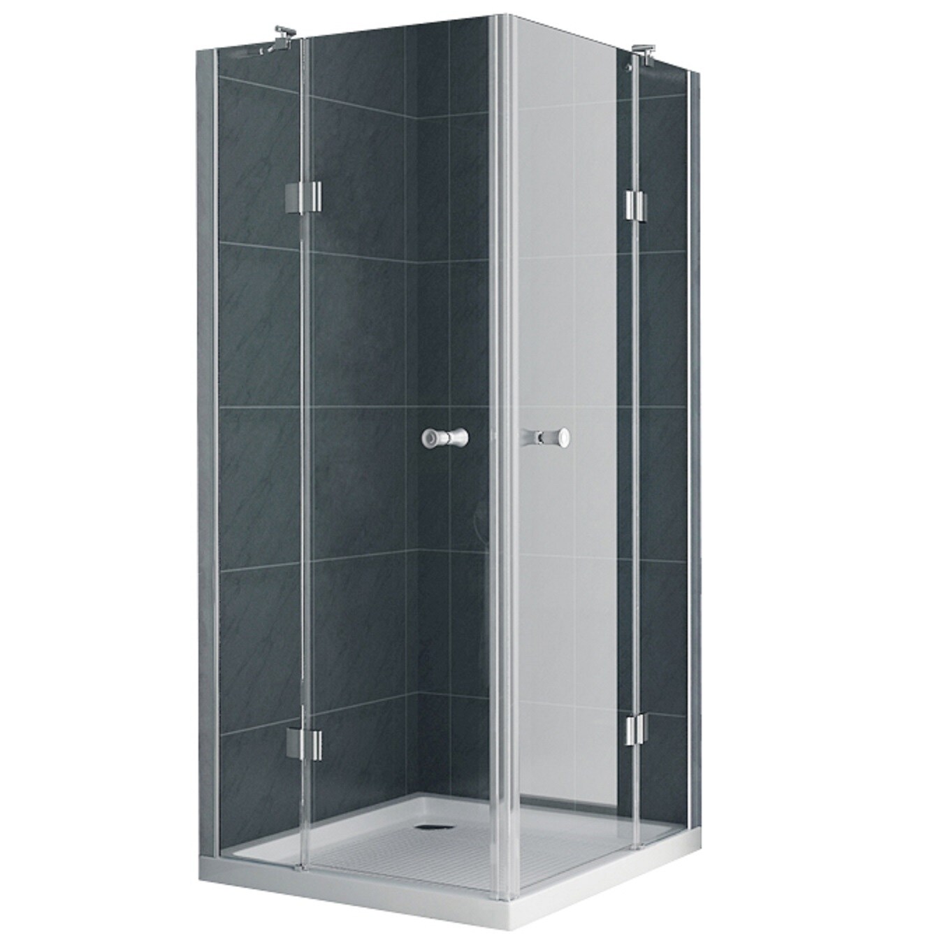 Glasdusche BILBAO Klarglas Duschkabine Eckdusche