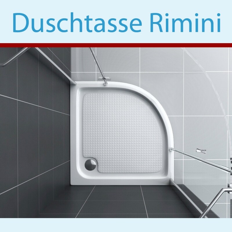 Duschtasse Rimini 80 x 80 cm Tasse Glas Dusche Jet-Line Duschwanne Duschboden Bad Badezimmer - Bild 1