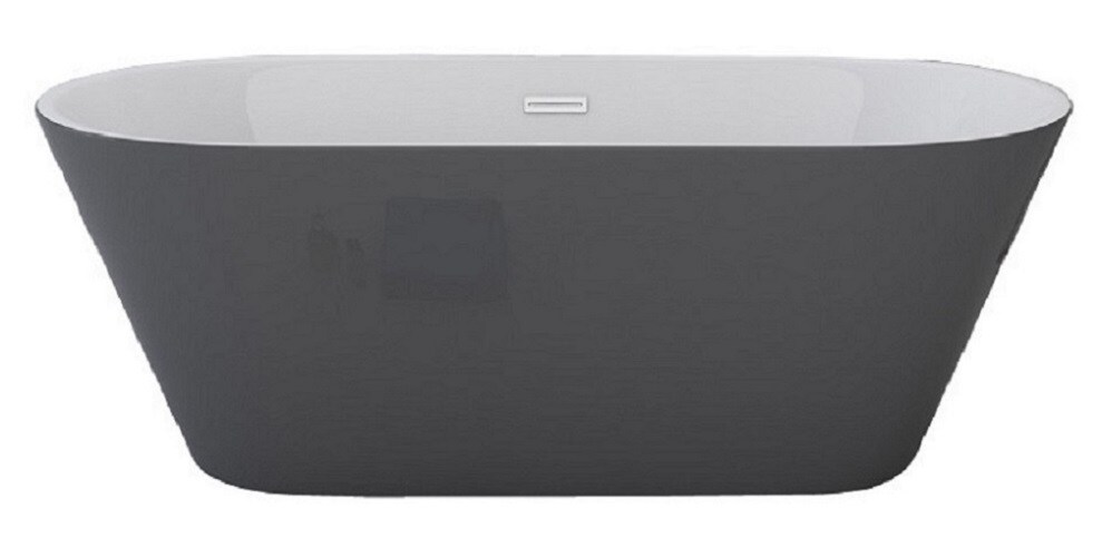 Badewanne LAUSANNE II grau 170 x 80 cm - Bild 1