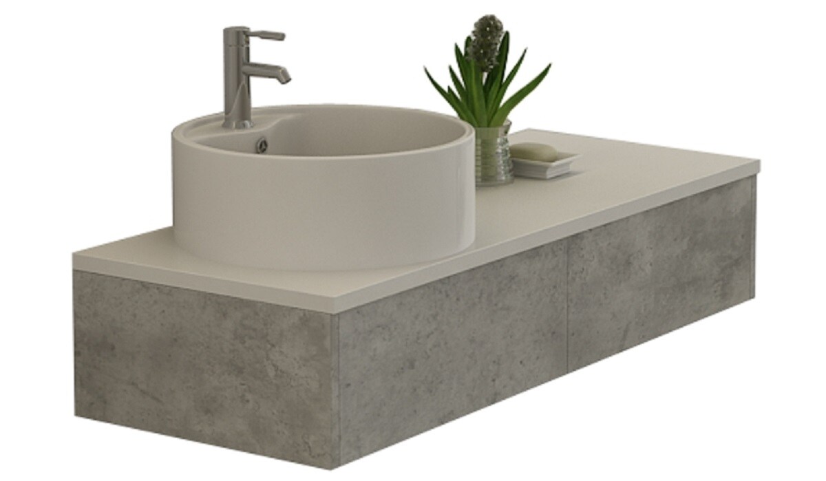 Badset BIEL Betonoptik - Bild 1