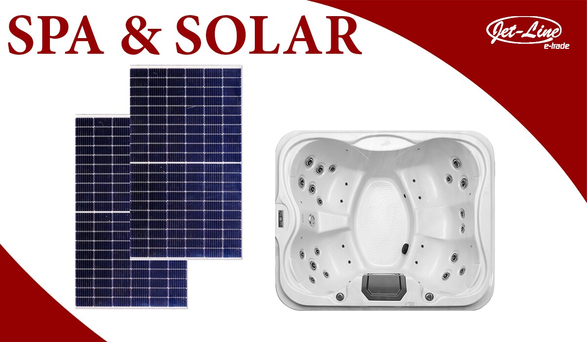 Outdoor Spa VILLA FELICIA f&uuml;r 4 Personen inkl. 820 W Solar Set - Bild 1