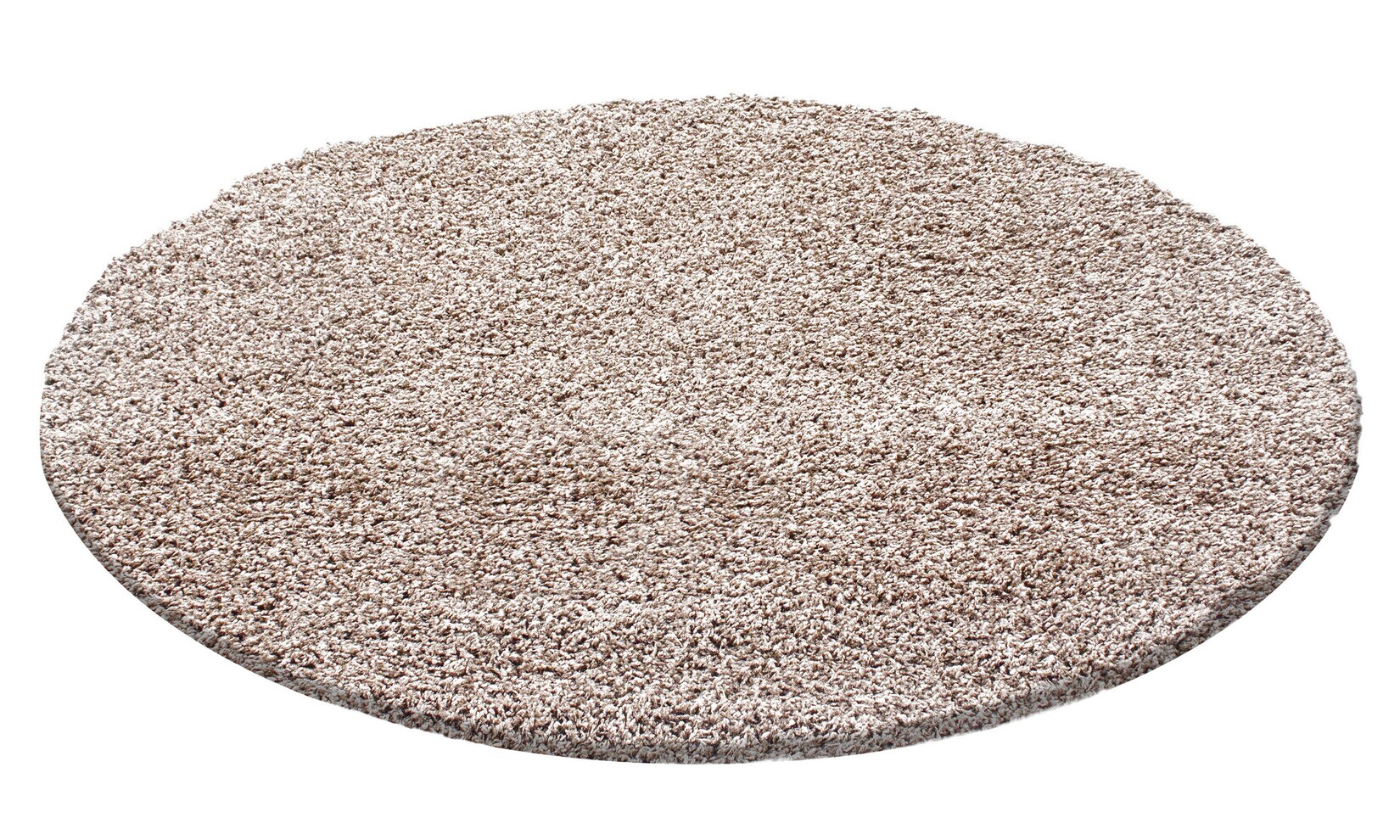 Teppich Hochflor RHEIN in Beige, einfarbig, Ø 200 cm