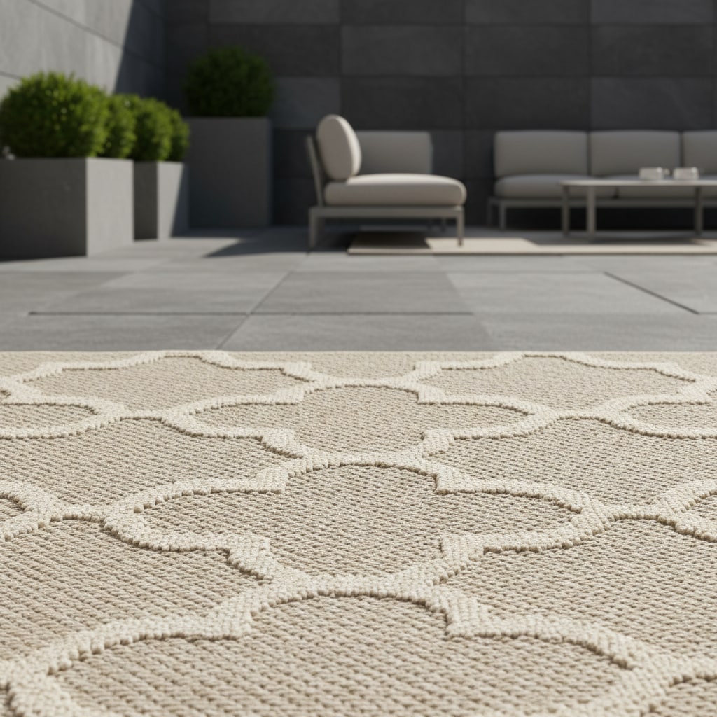 Teppich Outdoor IMST in Beige, im Skandi-Stil, 240 x 340 cm - Bild 1