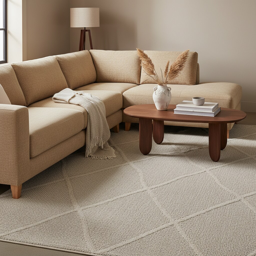 Teppich Outdoor IMST in Beige, im Boho-Stil, 240 x 340 cm