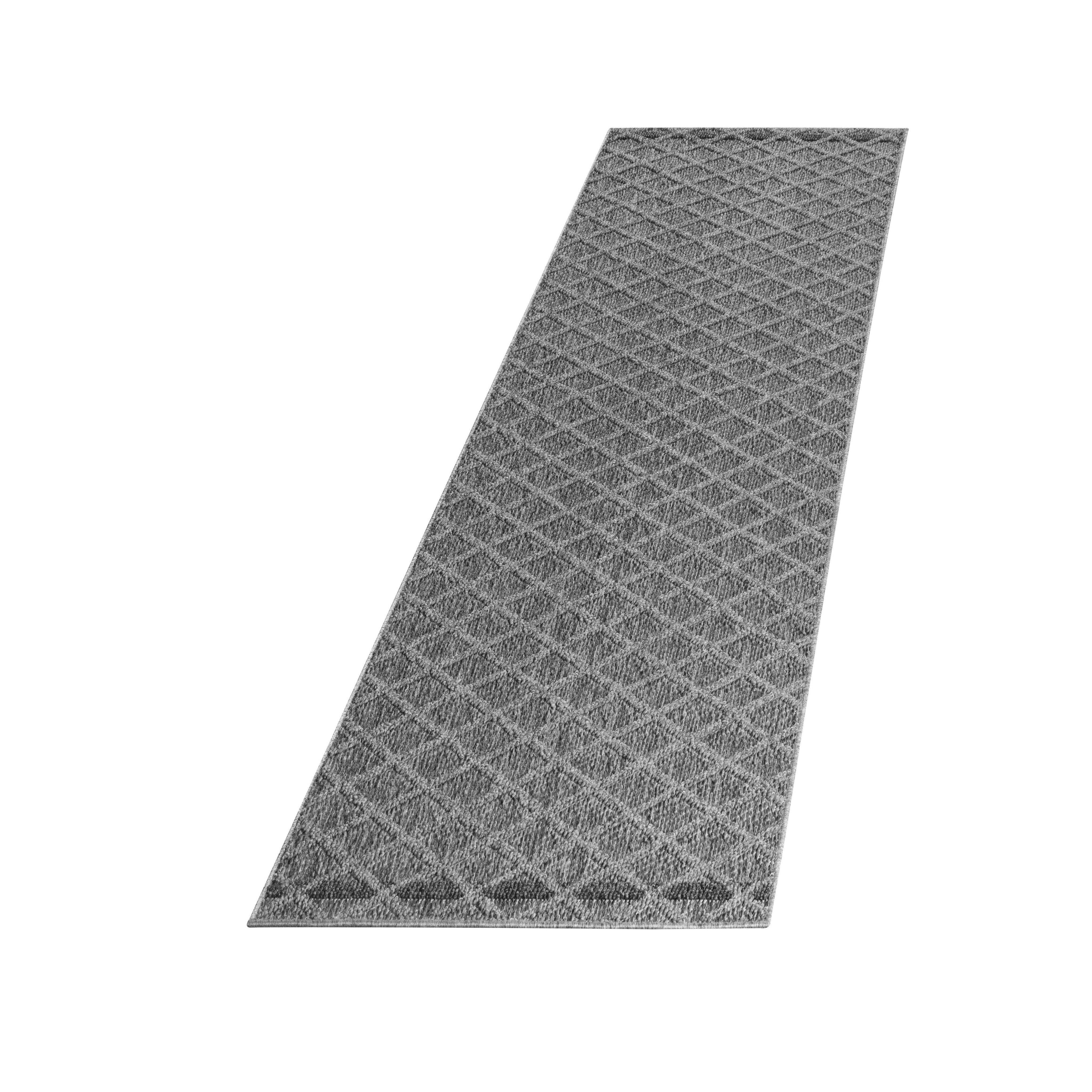 Teppich Outdoor IMST in Grau, mit Rautenmuster, 80 x 250 cm - Bild 1