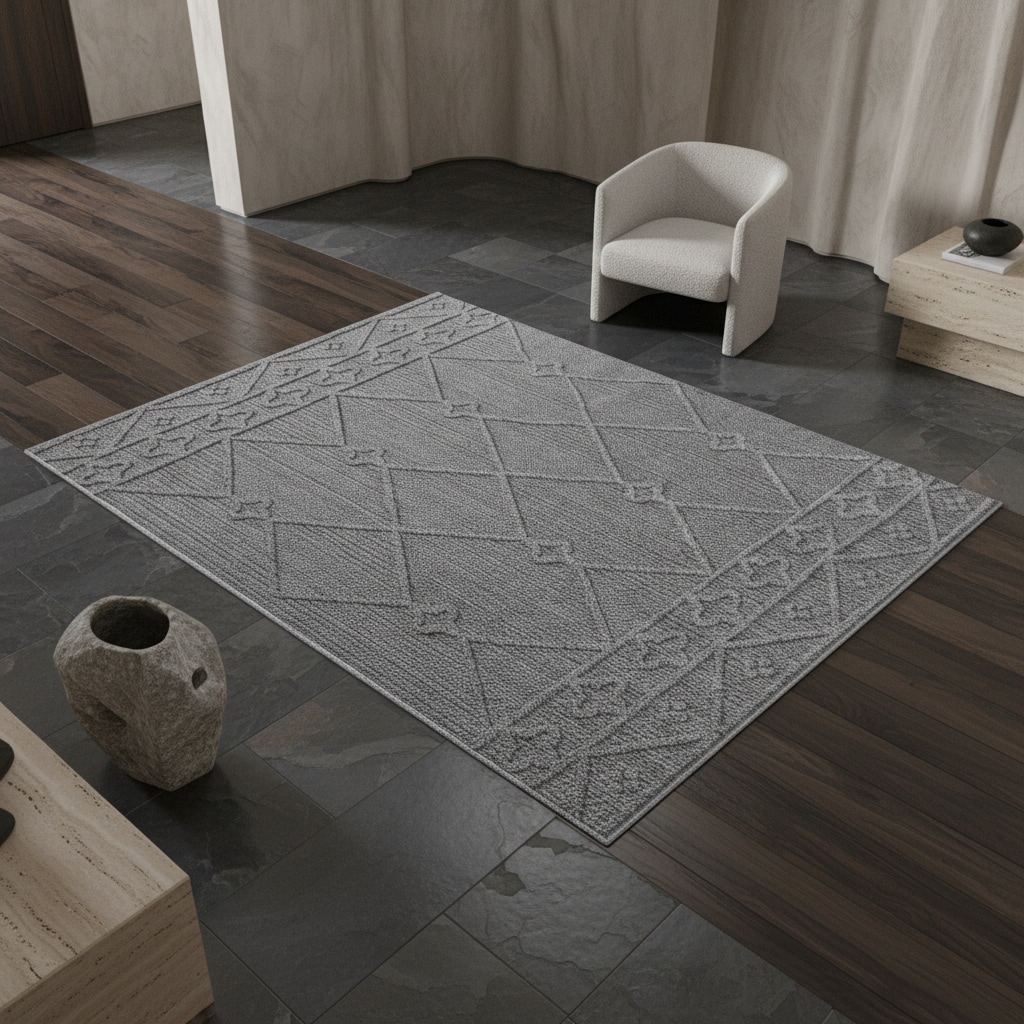Teppich Outdoor IMST in Grau, im Berber-Stil, 200 x 290 cm - Bild 1