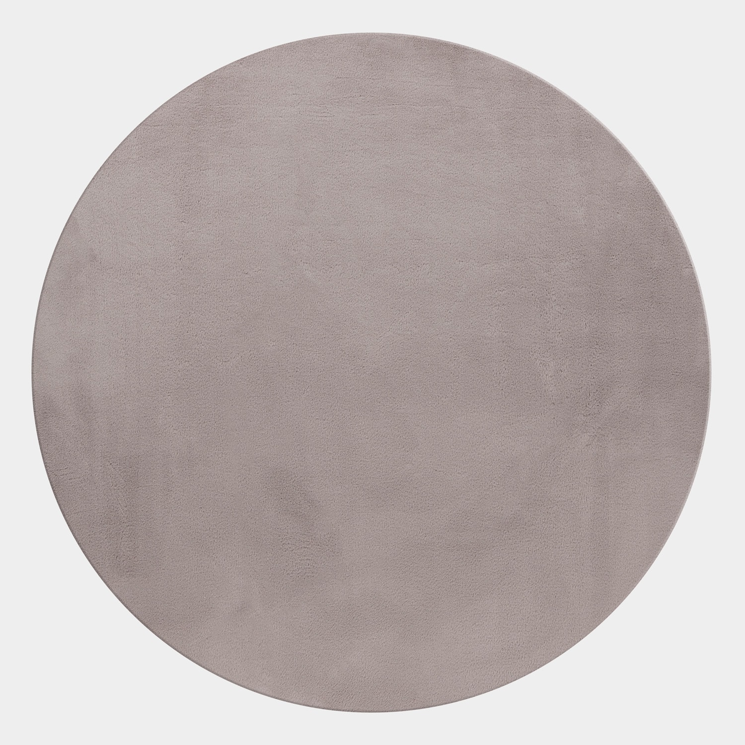 Teppich Kurzflor Waschbar NECKAR in Beige, einfarbig, &Oslash; 120 cm - Bild 1