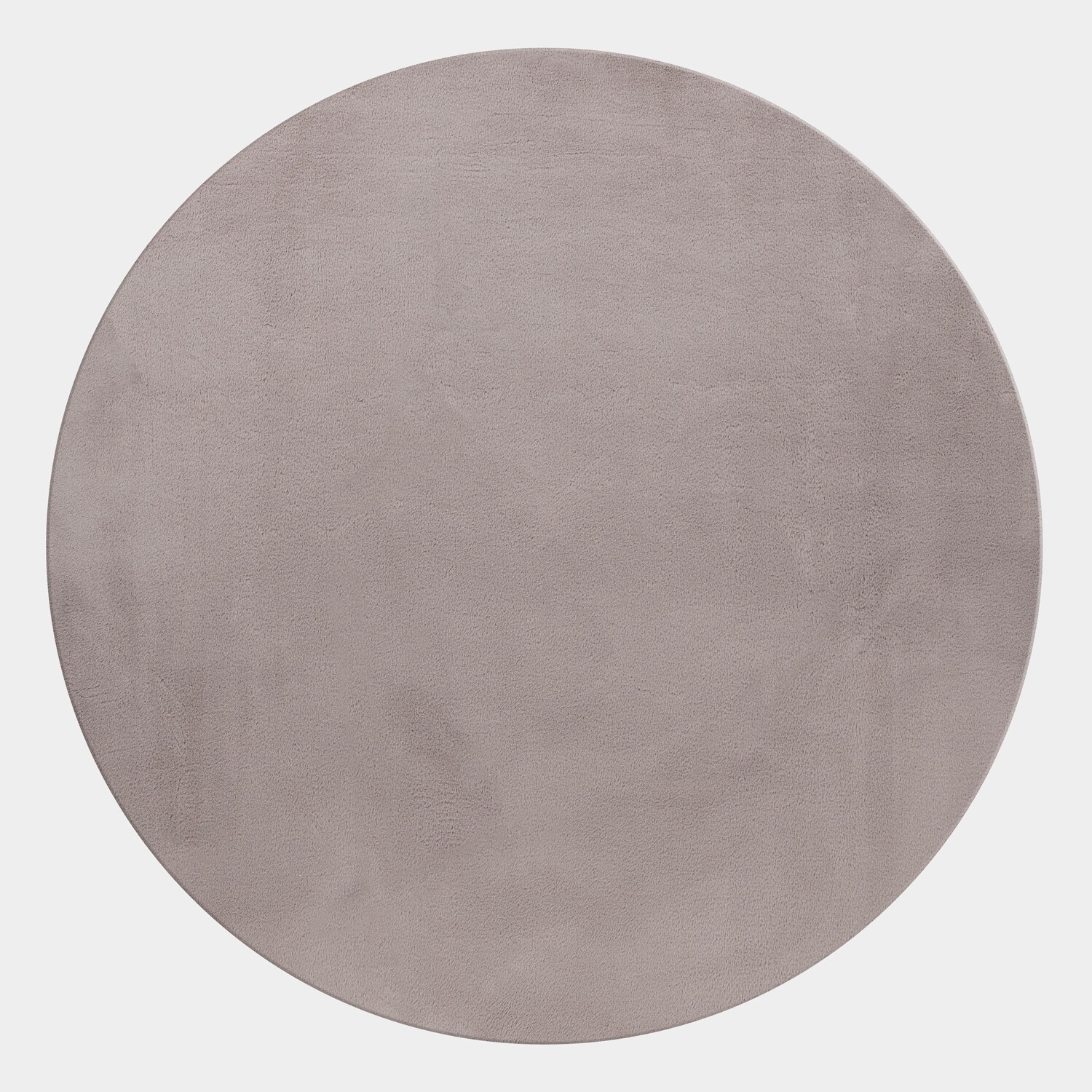 Teppich Kurzflor Waschbar NECKAR in Beige, einfarbig, Ø 200 cm