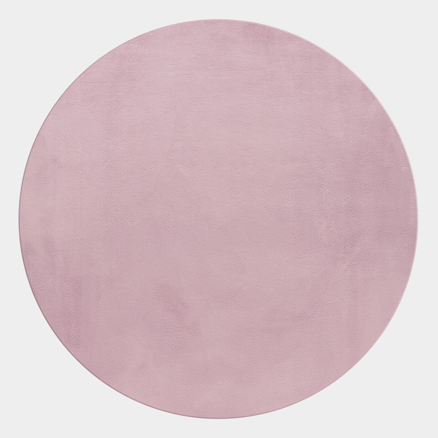 Teppich Kurzflor Waschbar NECKAR in Rosa, einfarbig, Ø 160 cm