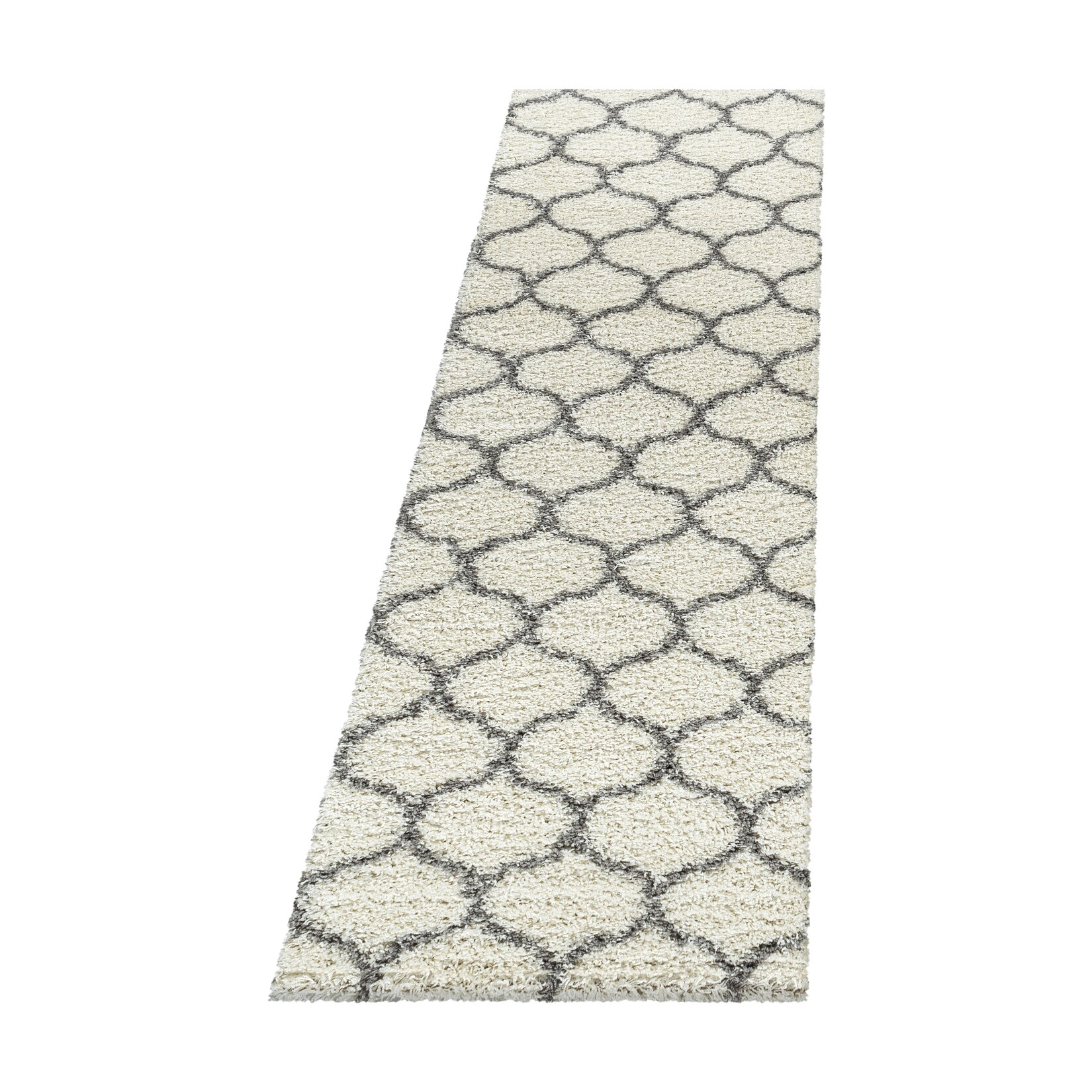 Teppich Hochflor RONDA in Creme, im Skandi-Stil, 80 x 250 cm