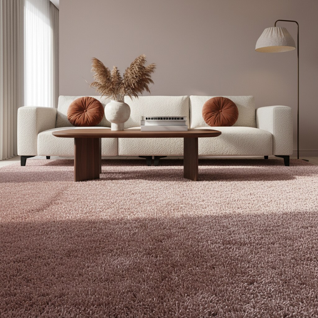 Teppich Hochflor SPREE in Rosa, einfarbig, 200 x 290 cm - Bild 1