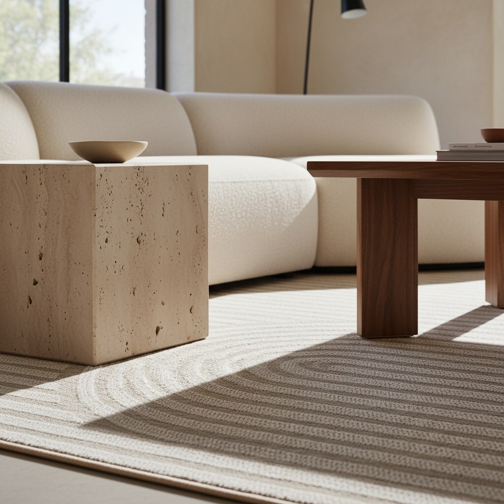 Teppich Outdoor VENTOUX in Beige, im Boho-Stil, 200 x 290 cm - Bild 1