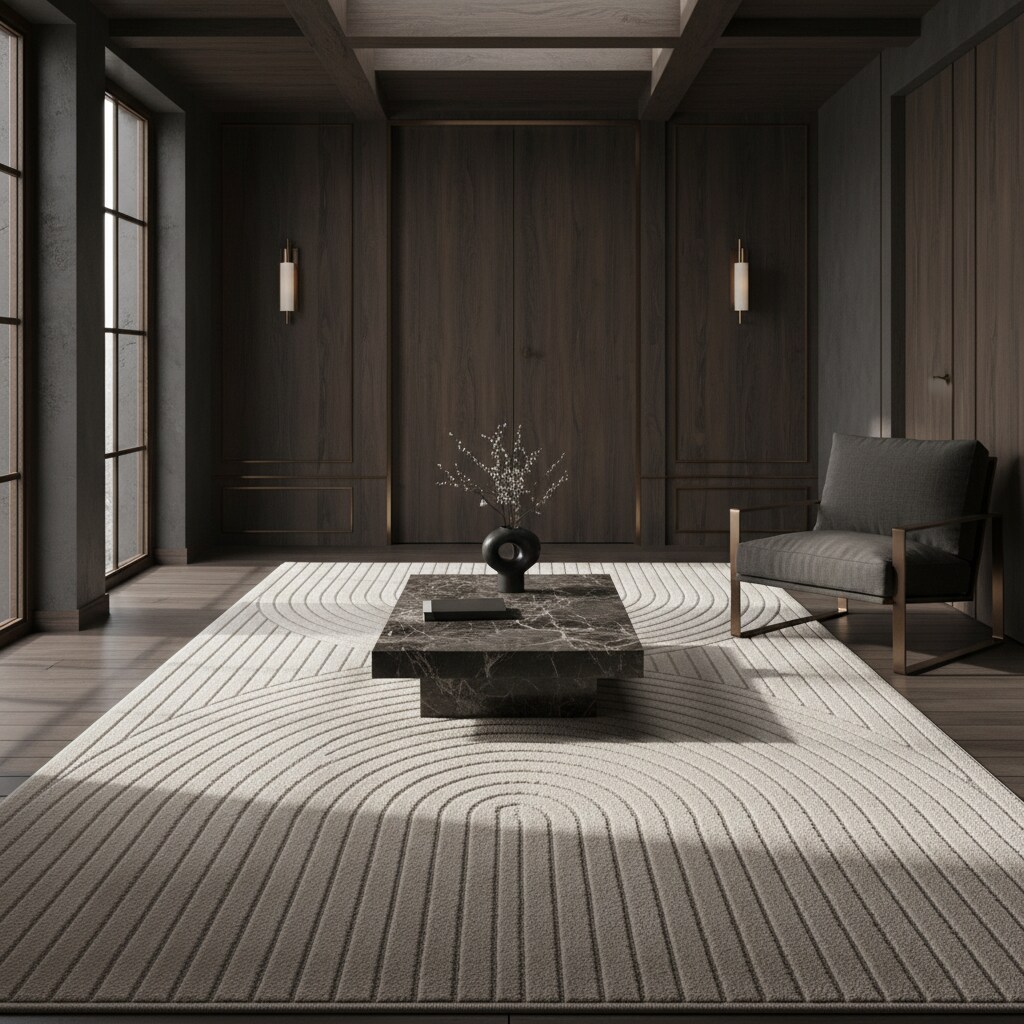 Teppich Outdoor ENGADIN in Creme, im Skandi-Stil mit 3D-Design, 240 x 340 cm - Bild 1