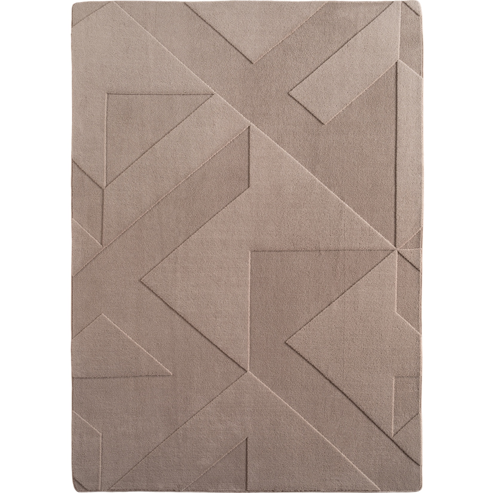 Teppich Kurzflor Waschbar LAVAREDO in Beige, geometrisch, 240 x 340 cm
