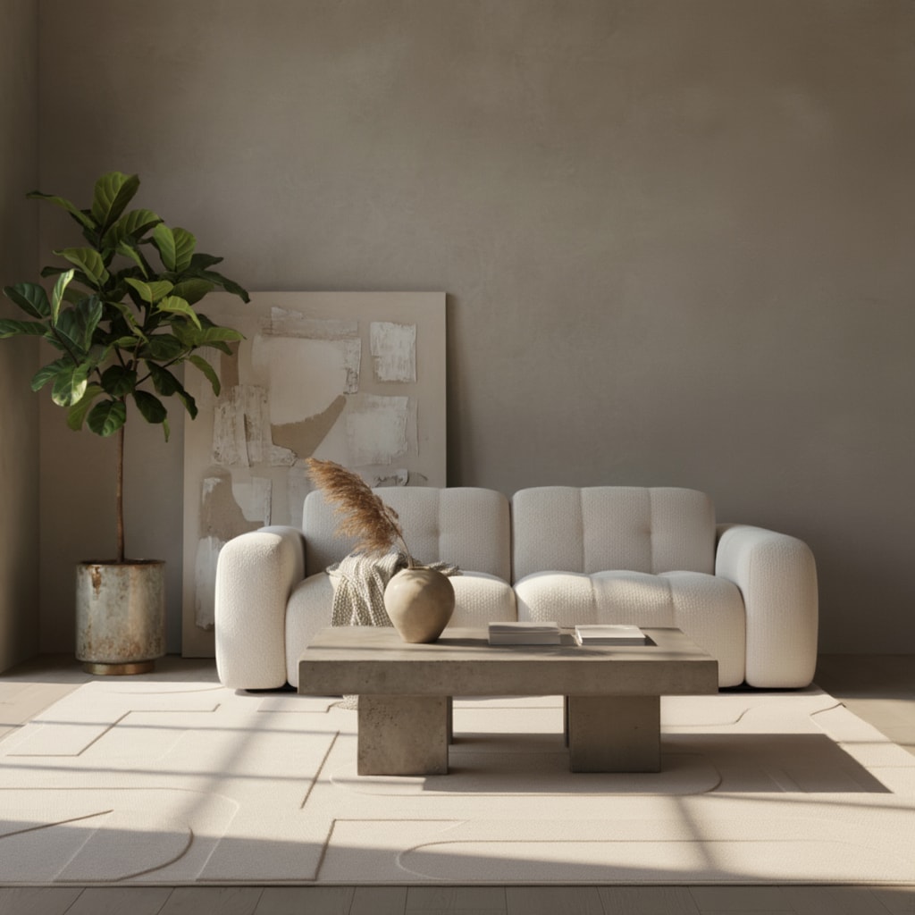 Teppich Kurzflor Waschbar LAVAREDO in Creme, im Skandi-Stil, 240 x 340 cm - Bild 1