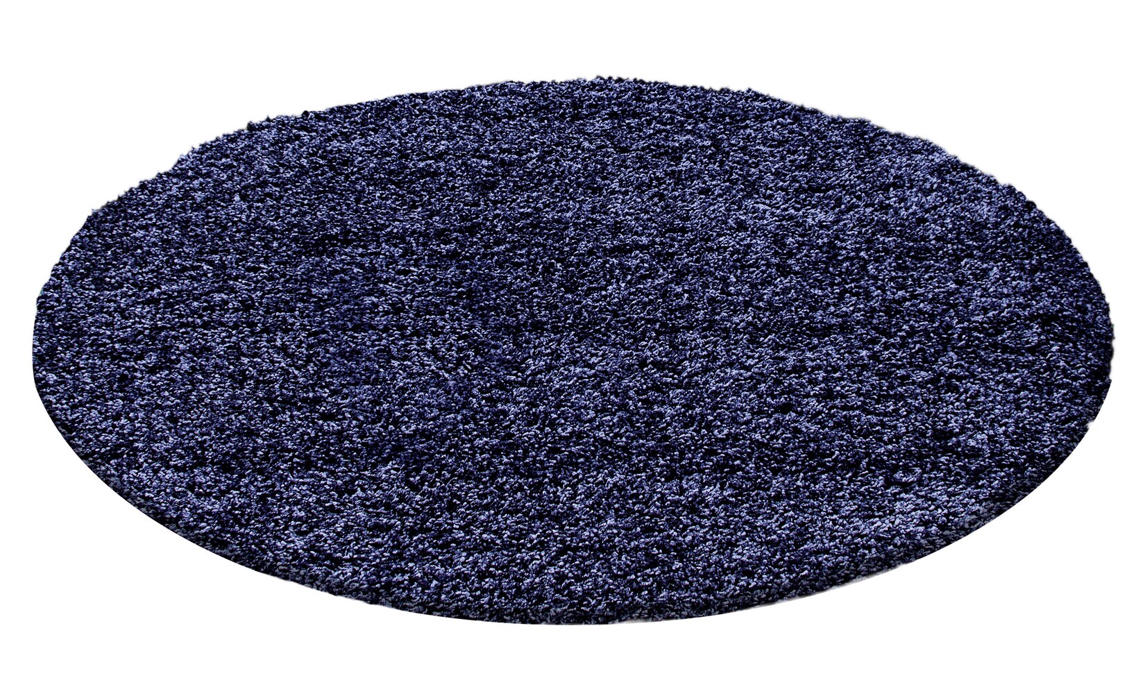 Hochflorteppich RHEIN, einfarbig, Marineblau, Ø 200 cm