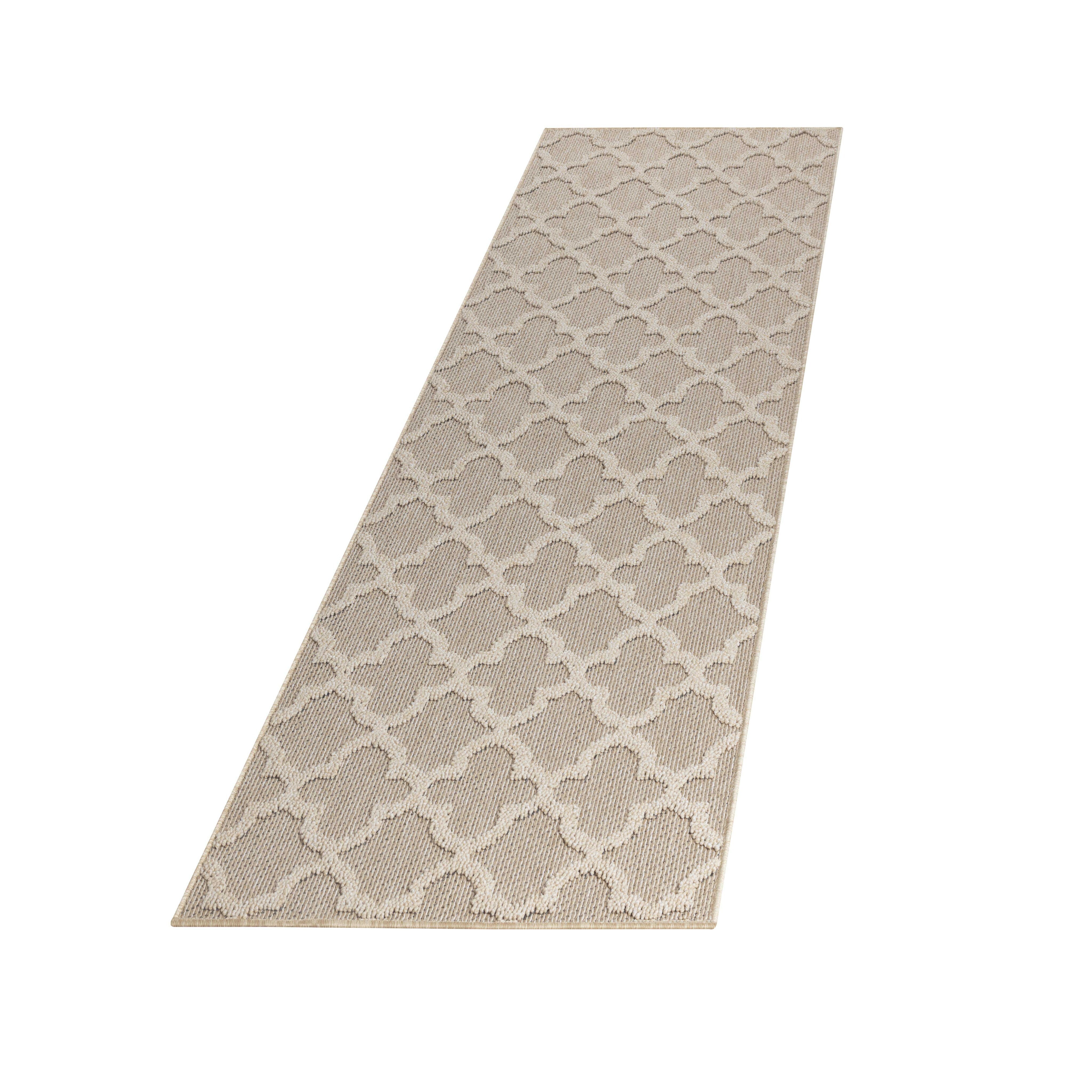 Outdoorteppich IMST, im Skandi-Stil, Beige, 80 x 250 cm - Bild 1