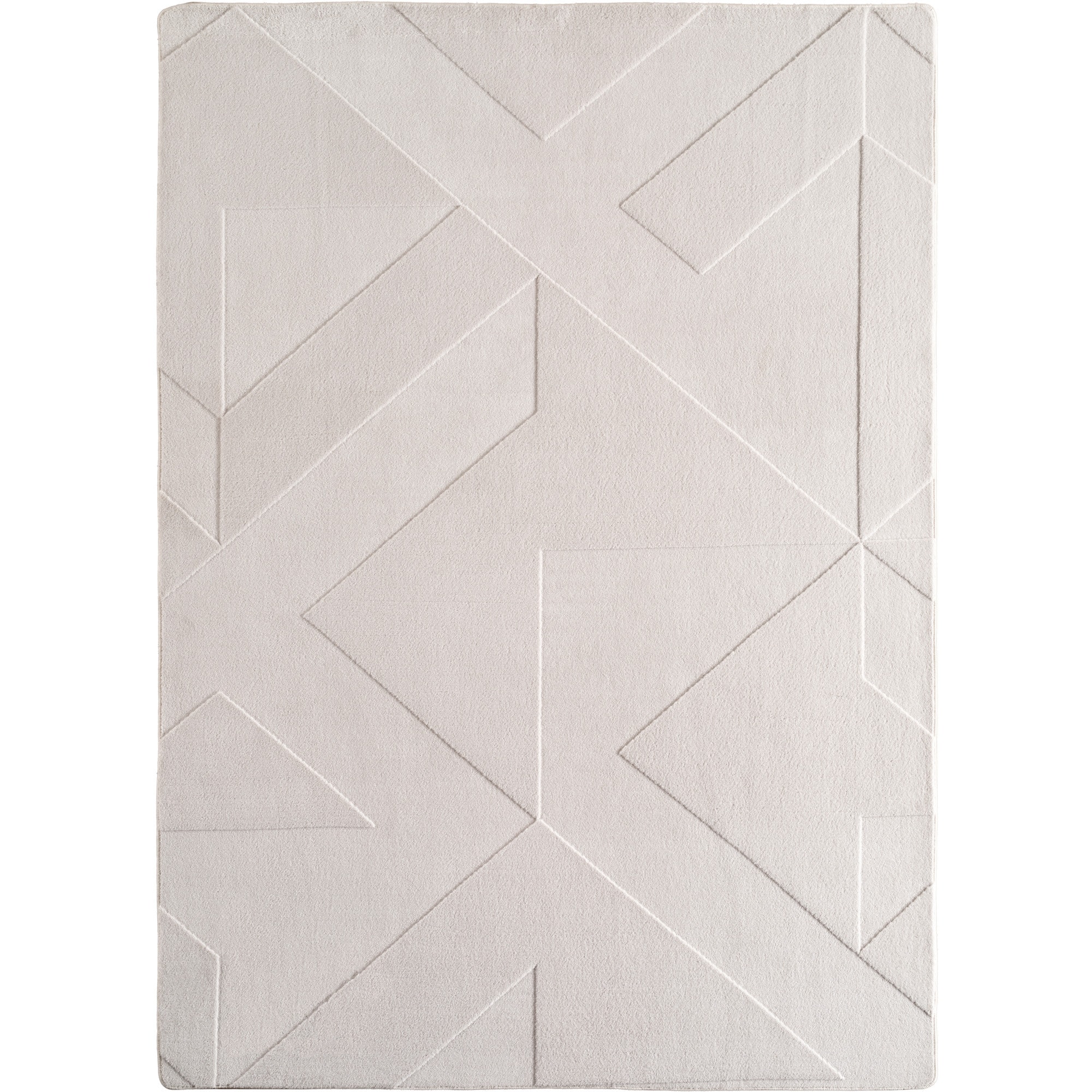 Kurzflorteppich Waschbar LAVAREDO, geometrisch, Creme, 200 x 290 cm - Bild 1
