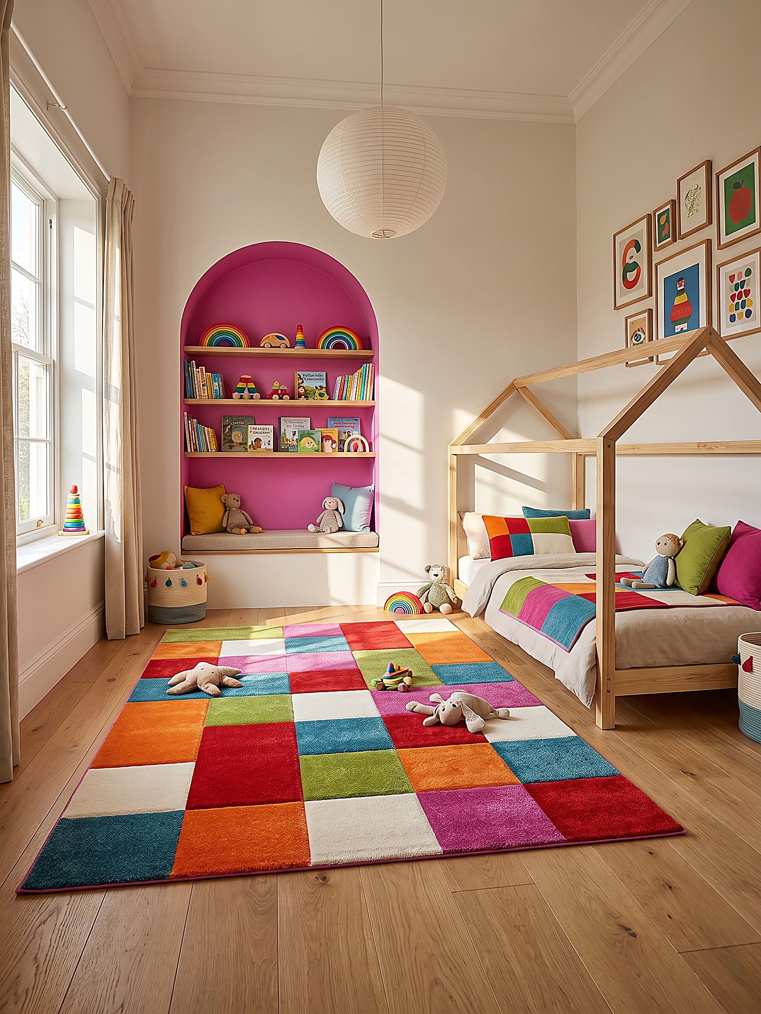 Kinderteppich Kurzflor Mehrfarbig 120x170 cm - CASOLA | Kadima Design - Bild 1