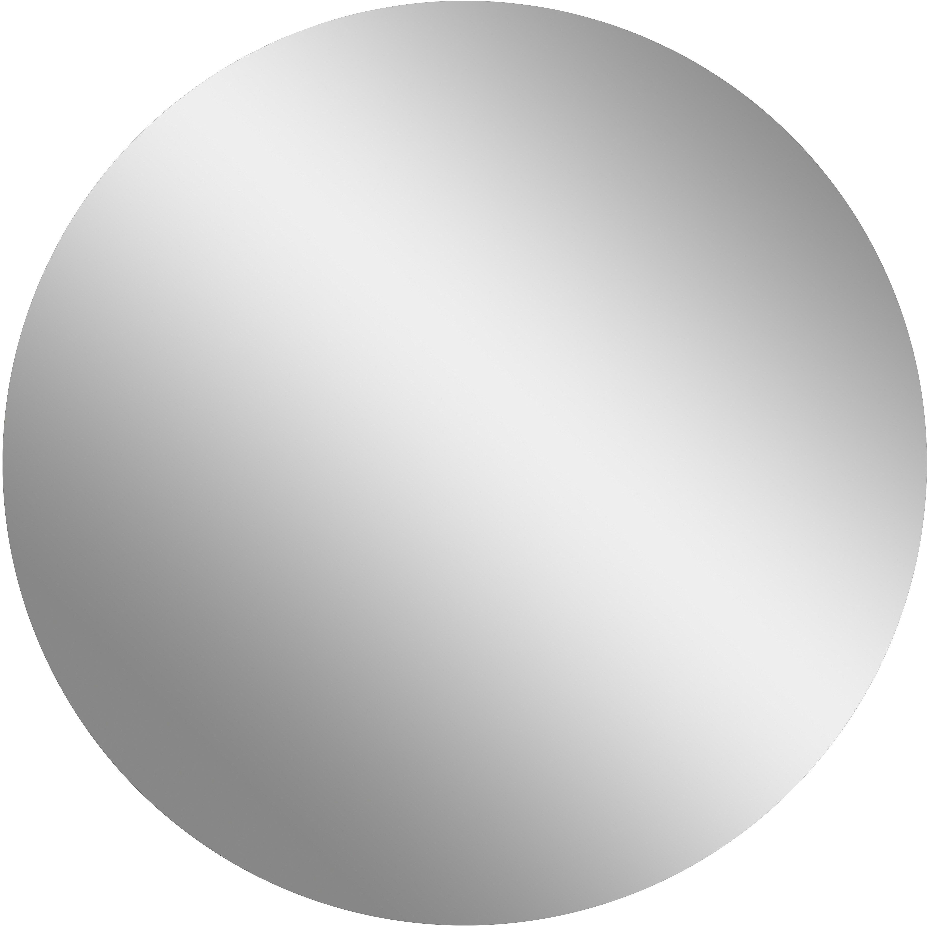 Wandspiegel &Oslash; 60 cm Graphit &ndash; Melaminharzbeschichtet & Sto&szlig;fest &ndash; Made in Germany - Bild 1