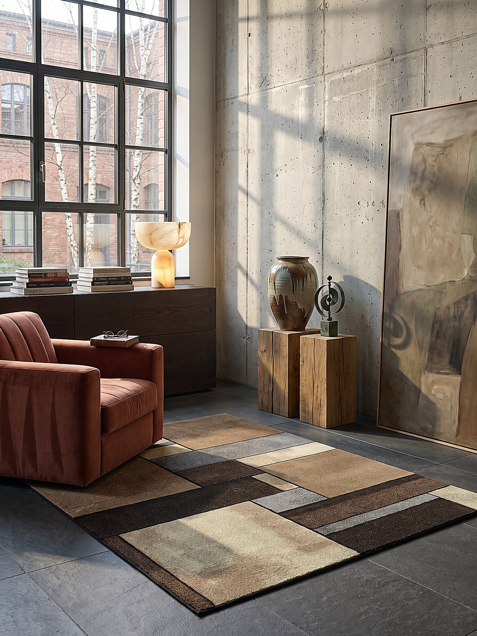 Teppich Kurzflor Beige 200x290 cm - BIENO | Kadima Design - Bild 1