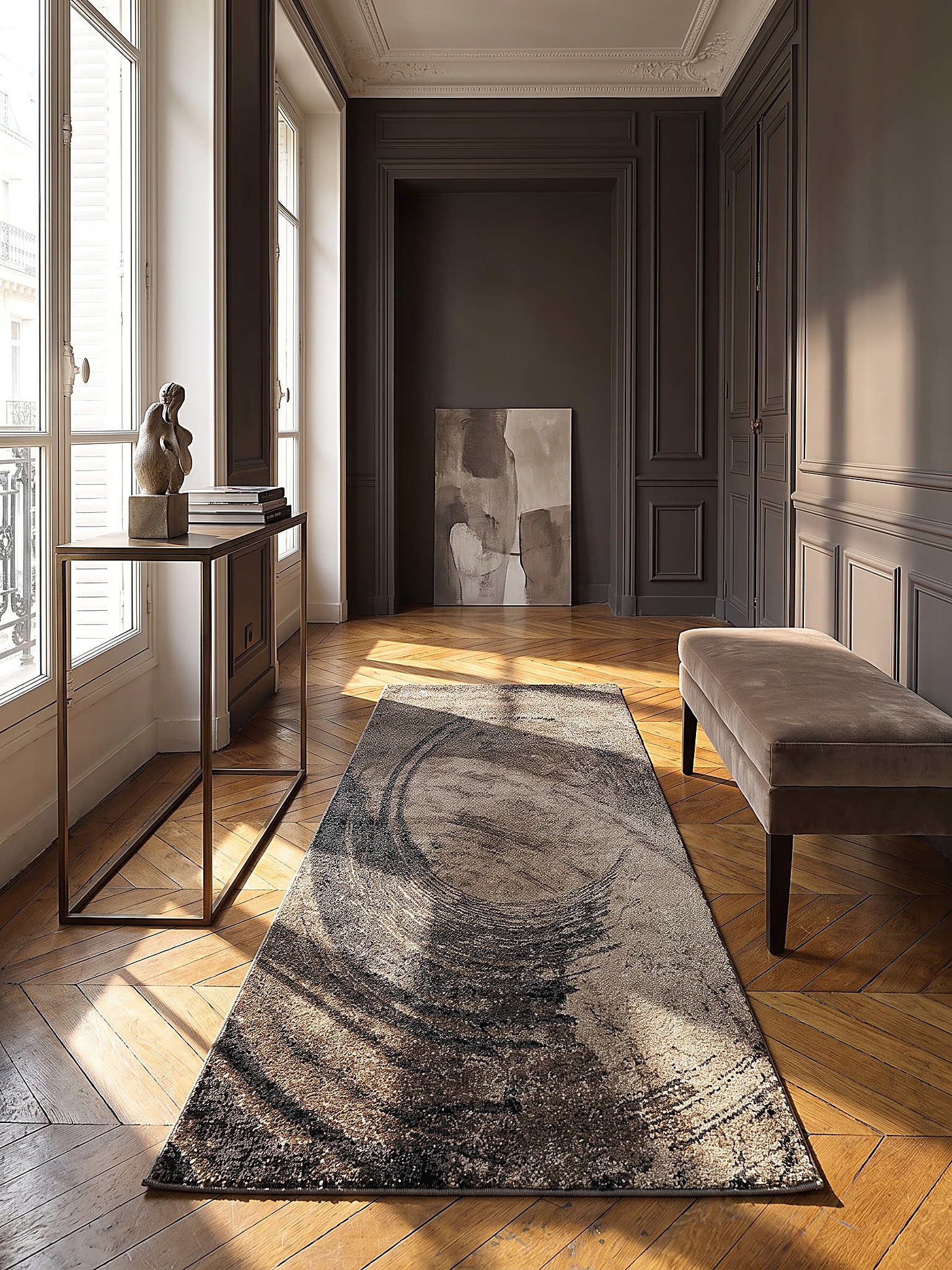 L&auml;ufer Kurzflor Braun 80x150 cm - OGLIO | Kadima Design - Bild 1