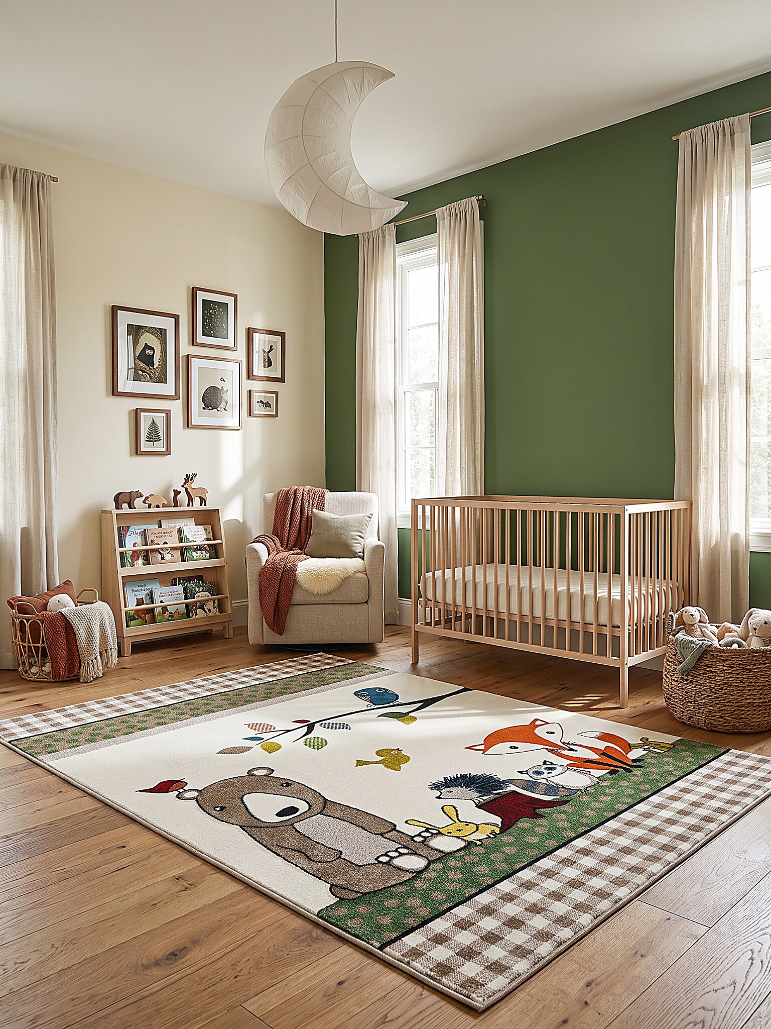 Kinderteppich Kurzflor Creme 120x170 cm - CASOLA | Kadima Design - Bild 1