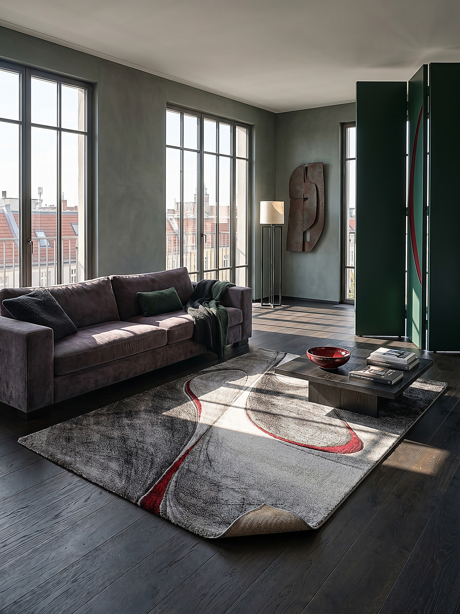 Teppich Kurzflor Rot 200x290 cm - BIENO | Kadima Design - Bild 1