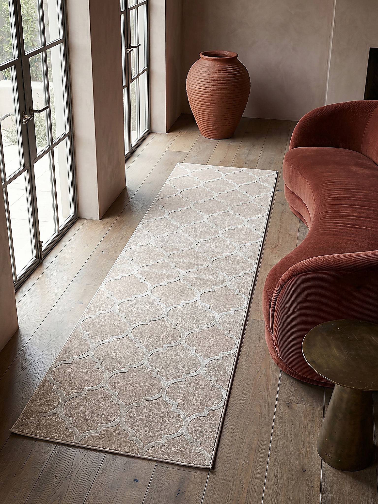 L&auml;ufer Kurzflor Beige 80x150 cm - ERESMA | Kadima Design - Bild 1