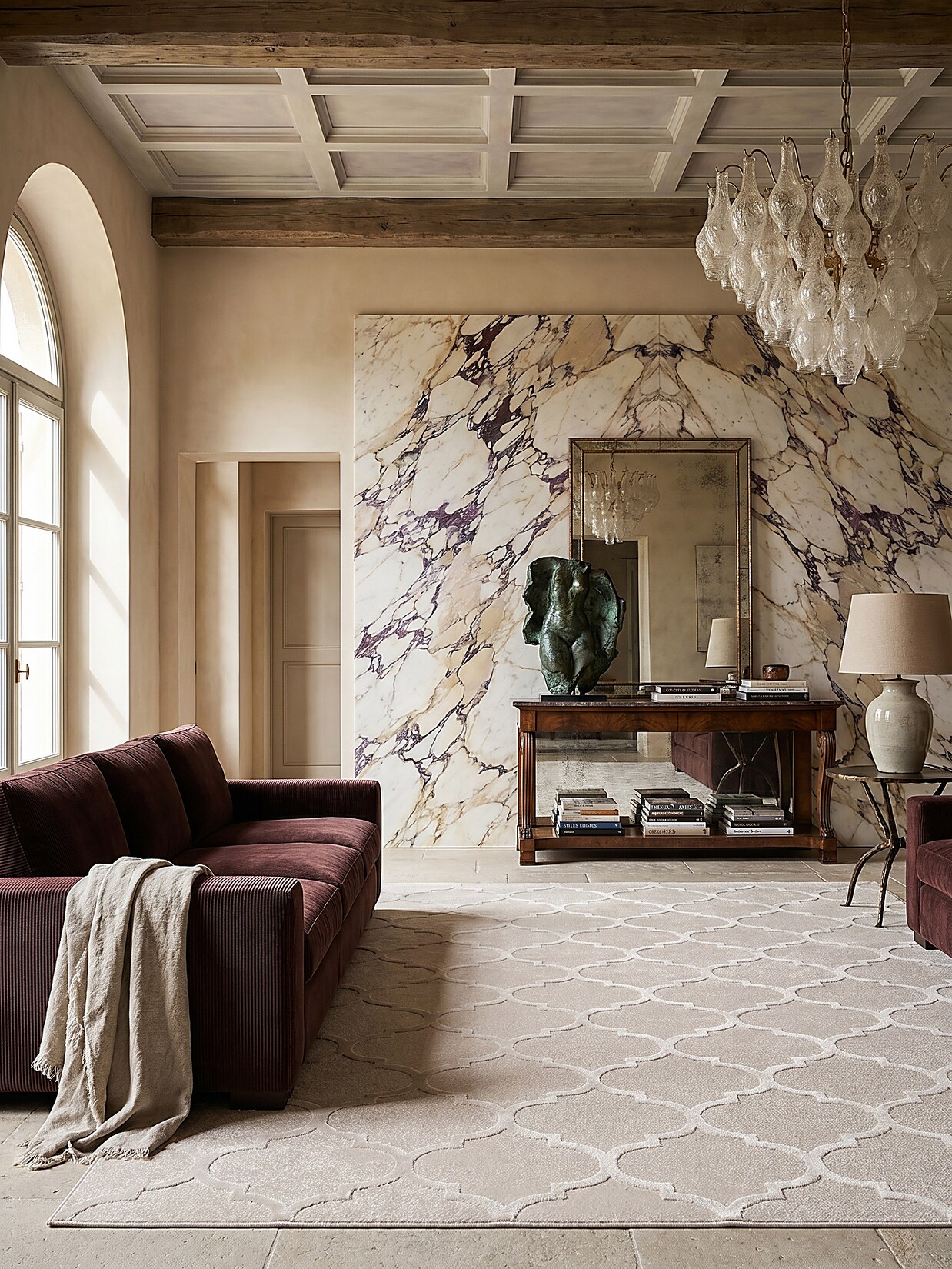 Teppich Kurzflor Beige 120x170 cm - ERESMA Kadima Design