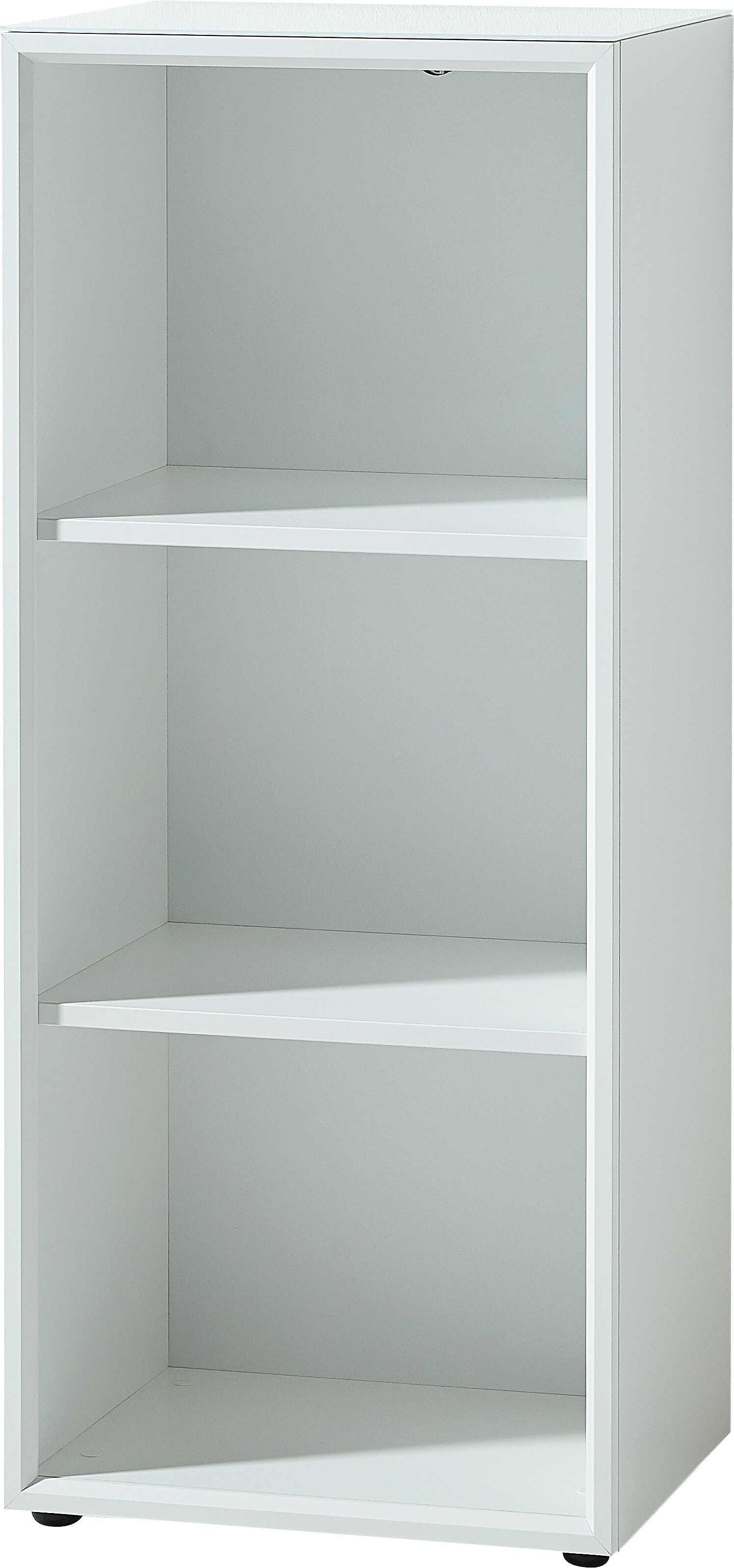 Aktenregal Schmal | B&uuml;roregal 50x120x37 cm (3 Ordnerh&ouml;hen) | Wei&szlig; | Stabil 22kg Belastbar | Ordnerregal Made in Germany | Serie MUENCHEN Kadima Design - Bild 1