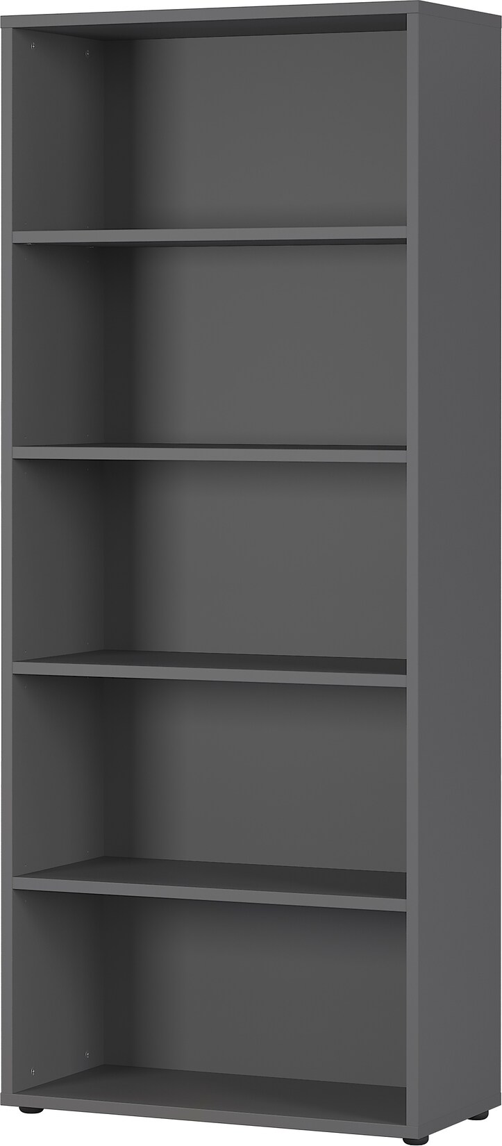 Aktenregal Universal XL hoch 197cm 80cm breit   5 Ordnerhöhen Graphit   Büroregal Made in Germany   Büromöbel „Frankfurt“ Kadima Design | 04255898504291